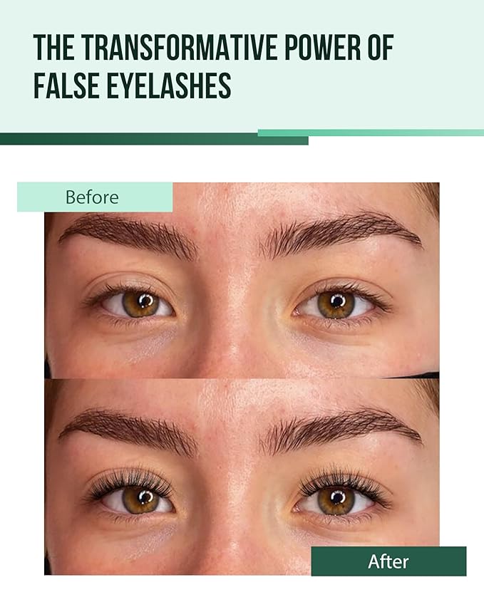 Lashes Wispy False Eyelashes Natural Look Fluffy Mink Lashes Doll Eyelashes Thick Faux Mink Eyelashes C Curl Fake Lashes 14MM 7 Pairs