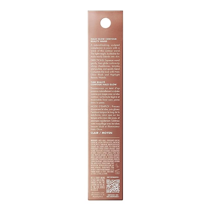 e.l.f. Halo Glow Contour Beauty Wand, Liquid Contour Wand For A Naturally Sculpted Look, Buildable Formula, Vegan & Cruelty-free, Light/Medium