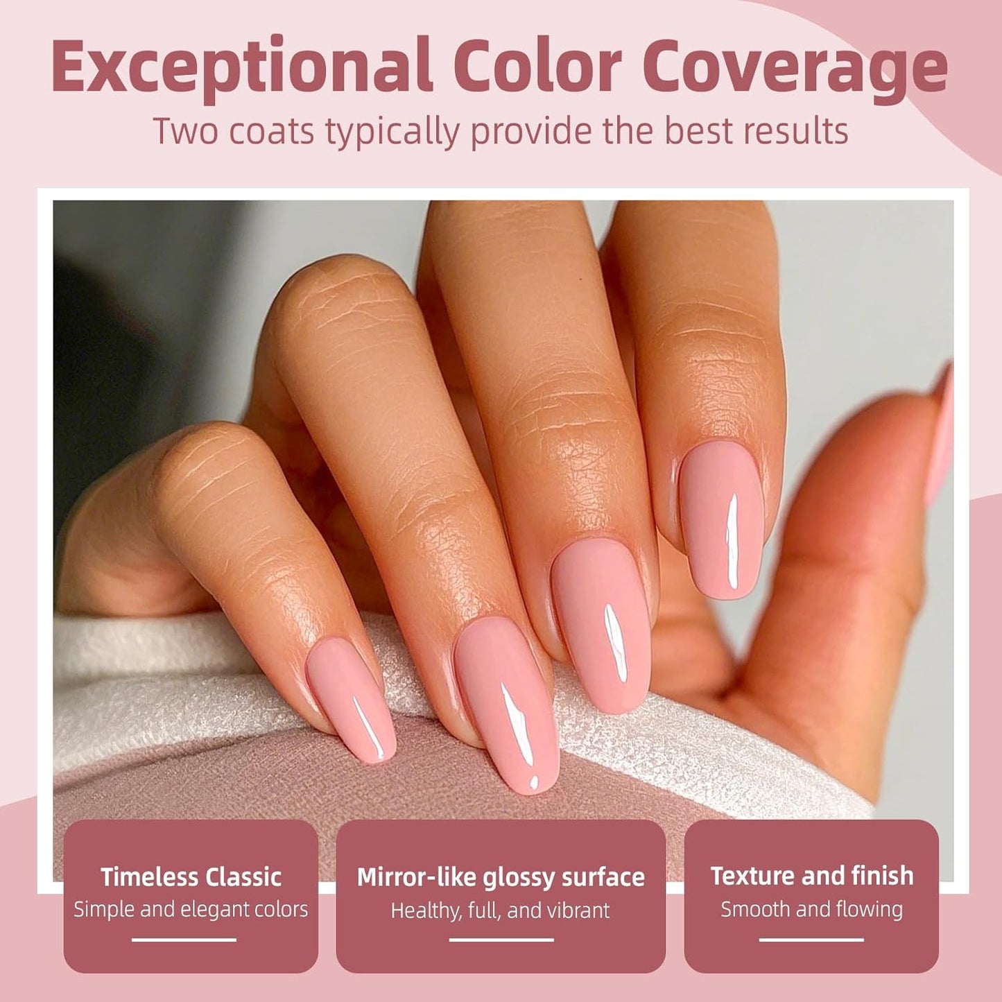 Major Dijit Peach Pink Quick Dry Regular Nail Polish - Nail Art Lacquer, 0.41 Fl Oz