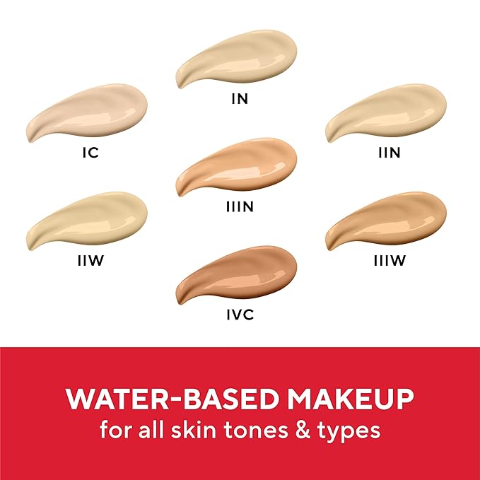 Mirabella Skin Tint Creme Liquid Foundation Makeup, Oil-Free Mineral Foundation for Medium Coverage - w/Hyaluronic Acid, Squalane, & Allantoin for All Skin Types - IN Neutral