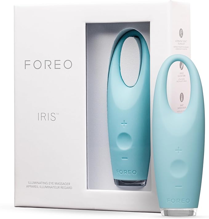 FOREO IRIS Eye Massager Dark Circle Remover & Eyebag Remover Eye Depuffer Anti Aging Increases Absorption of Eye Mask Essences| Waterproof 2-year Warranty Mint