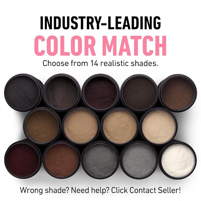 BOLDIFY Hair Fibers (56g) - Fill In Thinning and Fine Hair for an Instantly Fuller, Thicker Look - 14 Shades for Women & Men - Black