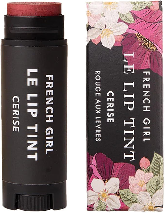 French Girl Le Lip Tint - Moisturizing & Hydrating Lip Balm for Sheer, Buildable Coverage & Shine, Clean Formula, Organic Ingredients, Vegan & Cruelty-Free