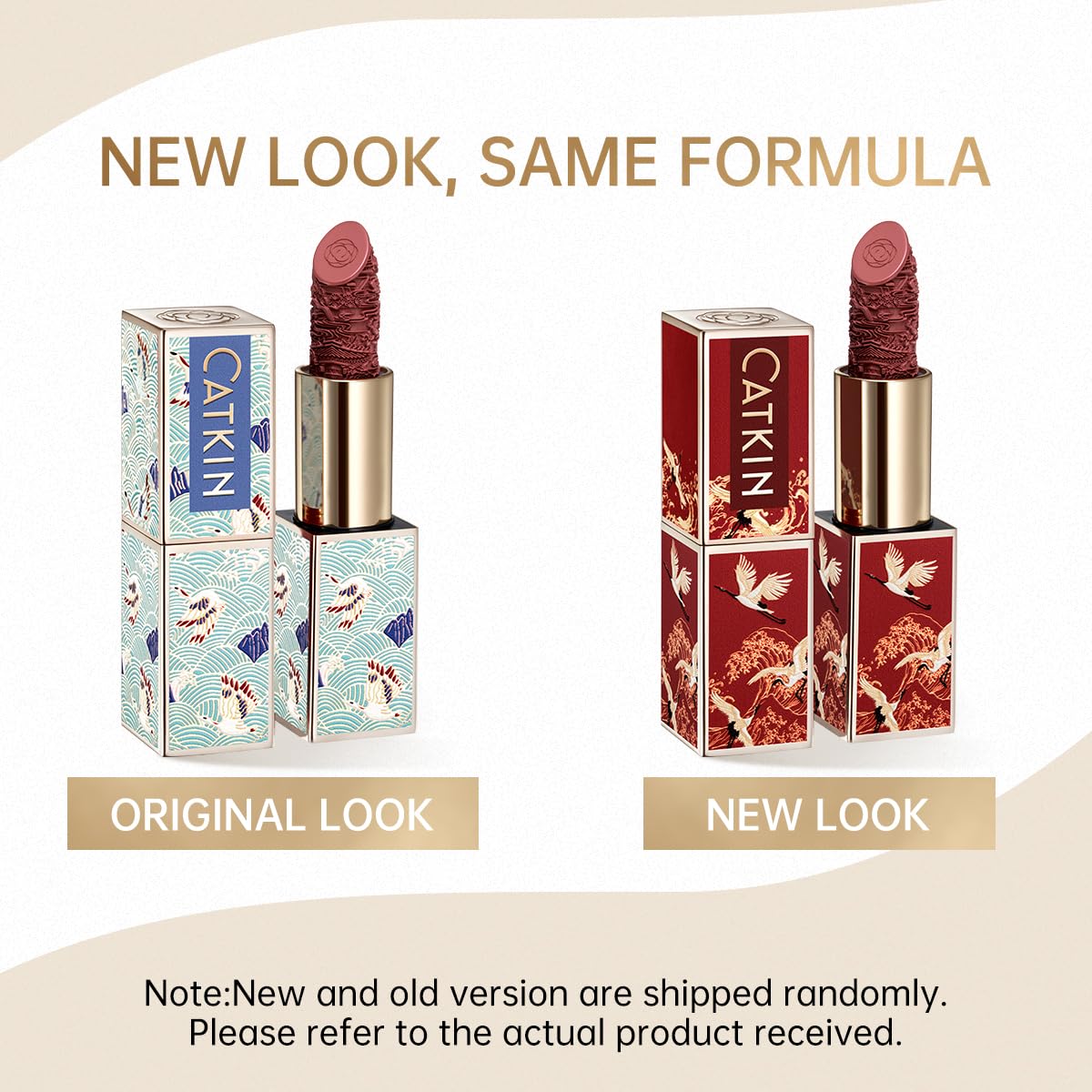 Catkin Moist Lipstick Hydrating High Impact Color Infused with Vitamin E and Avocado Oil Smooth Soft Texture Long Lasting Matte Finish 168