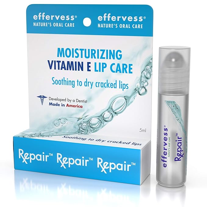 Effervess® Vitamin E Lip Care - Soothes and Hydrates Dry Cracked Lips - Made in USA