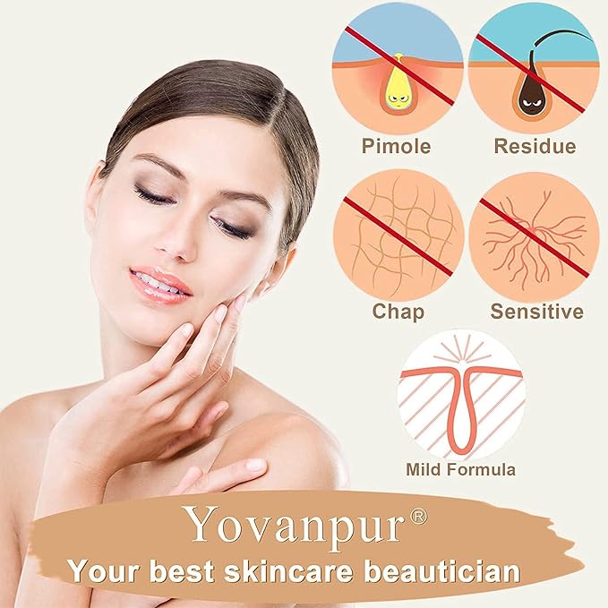 Hard Wax Beads for Hair Removal, Wax Beans for Sensitive Skin, Suitable for Bikini, Legs, Face, Back, Eyebrow, Chest for Women & Men, 300g (10 Oz)/bag