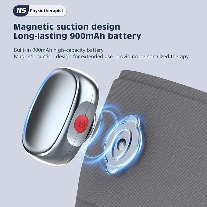 Heating or Cooling Eye Mask for Dark Circles and Eye Neck Padeye Mask Skincare and Puffiness, Intelligent Heating Physical Cooling (Gray)