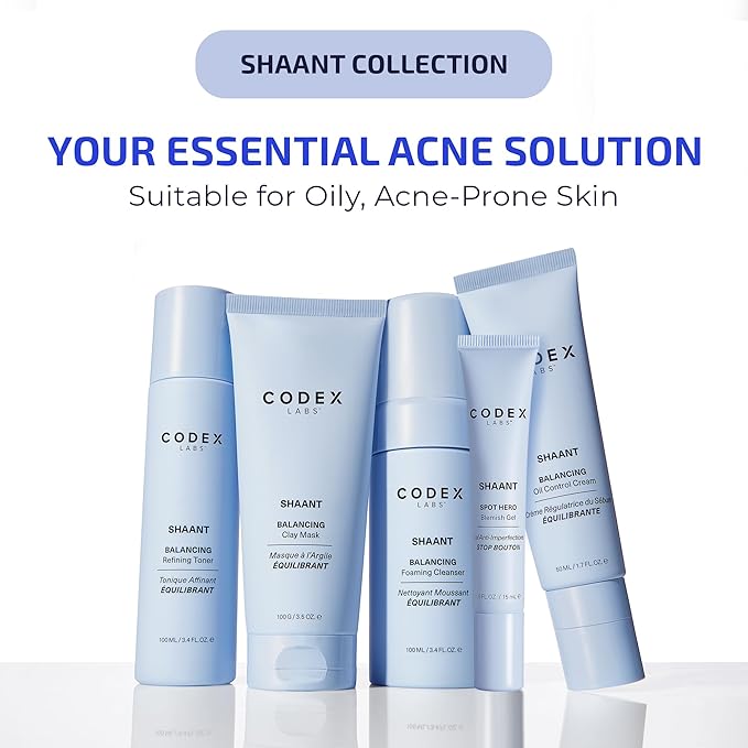 Codex Labs Shaant Pore Purifying Face Scrub - Oil Control Pore Minimizer Exfoliator - For Acne Prone, Oily Skin, All Skin Types - With 2% Salicylic Acid - Cruelty-Free, Vegan Skincare (100g)