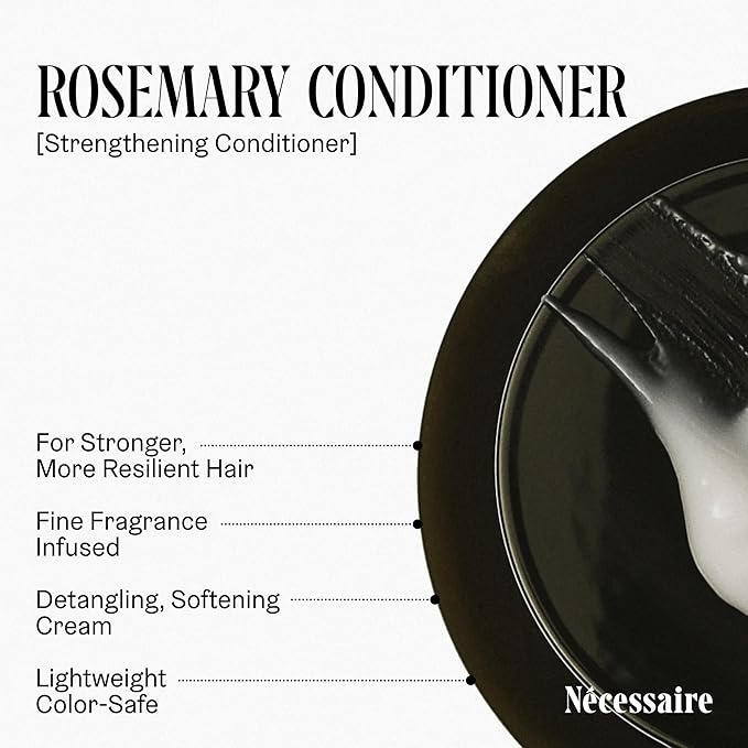 Nécessaire Rosemary Conditioner With Pump | Multi-Protien Strengthening Conditioner For Thinning Hair. For Women + Men. Good For All Hair Types/Textures. Color-Safe. 500 ml / 16.9 oz