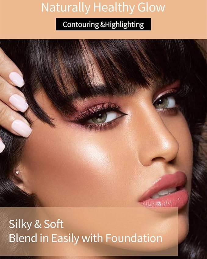 Go Ho Liquid Blush Beauty Wand,Blendable Super Silky Cream Blush Stick,Face Moisturizing Contour Blush Stick with Fine Cushion Applicator,Cruelty-free,003# Medium Pink