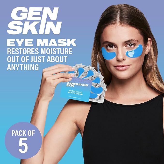 Eye Mask, Eye Masks for Dark Circles and Puffiness, Under Eye Mask with Hyaluronic Acid and Marine Algae, Vegan and Cruelty-Free Under Eye Patches, Marine Algae Eye Masks, 5-Pack