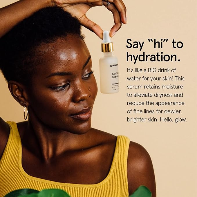 grace & stella Award Winning Hyaluronic Acid Serum (10ml/0.34 fl oz) Hyaluronic Acid Serum for Face - Acido Hialuronico Face Serums for Women - Hydrating, Remove Fine Lines, Wrinkles - Anti Aging