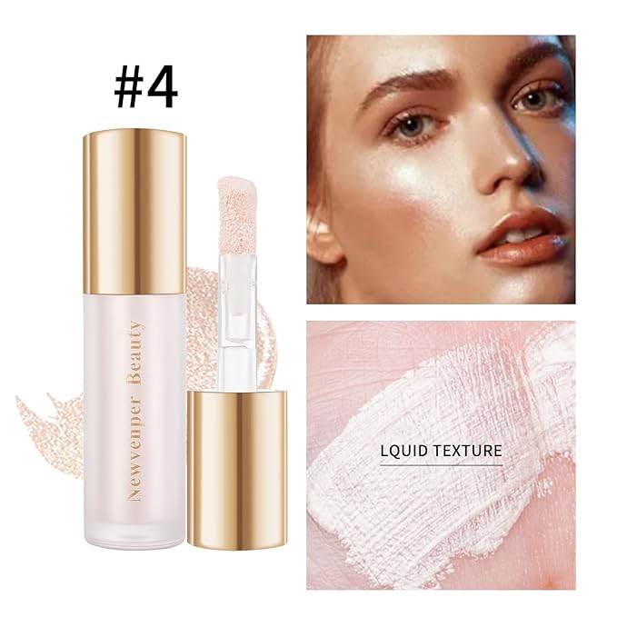 Face Blush+ Face Highlighter+ Face Contour with Brush Liquid Blush, Liquid Highlighter, Liquid Contour Long Lasting & Smooth Creamy Formula Lightweight Blush, Illuminator, Contour