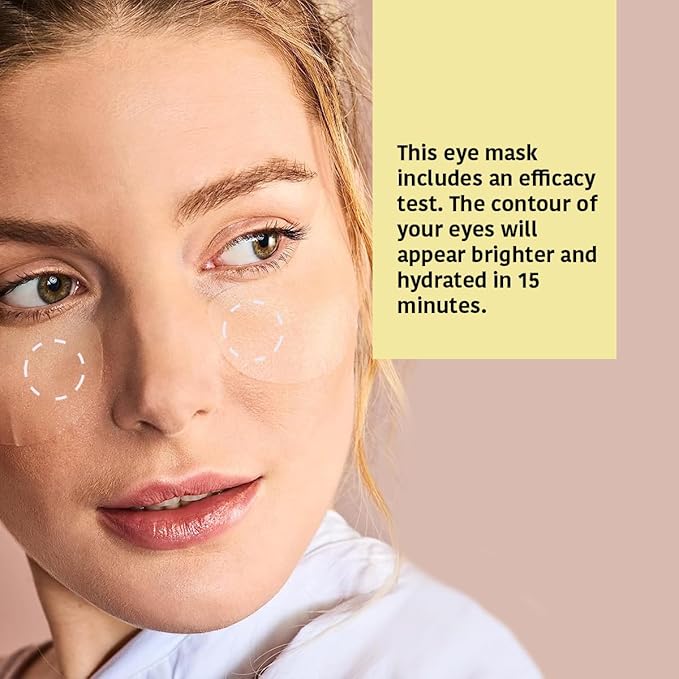 Eye Masks for Anti-Fatigue & Illuminating, Pack of 5 Pairs - Reduces Dark Circles, Puffiness - Hydrating with Vitamin C, Cucumber, Hyaluronic Acid - Vegan, Cruelty-Free Skincare Treatment