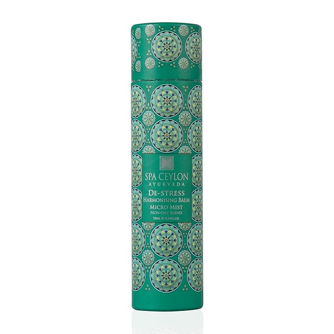 SPA CEYLON DE-STRESS Harmonising Balm micro mist | Instant Cooling Relief | Spray Bottle |Natural & Silicone-Free | Soothes Skin |Paraben-Free | Suitable for all skin types