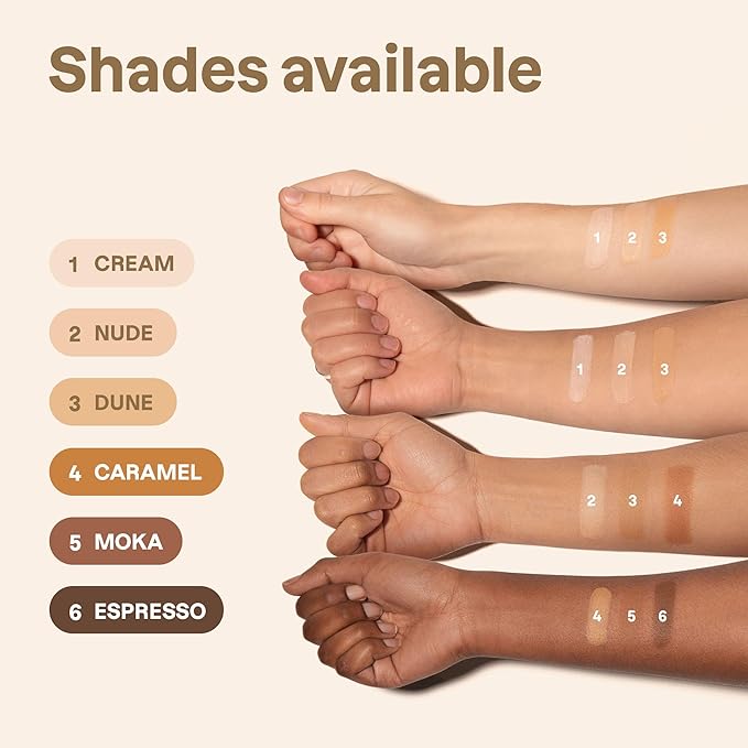 ATTITUDE Oceanly Light Coverage Foundation Stick, Titanium Dioxide-Free, EWG Verified, Plastic-Free, Vegan & Cruelty-free Makeup, Moka, 0.42 Ounces