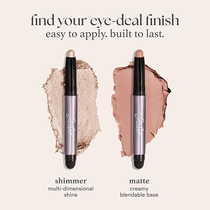 Julep Eyeshadow 101 Cream-to-Powder Waterproof Shadow Stick – Galaxy Grey Shimmer – Long-Lasting, Crease-Proof, Grey Gold Shimmer Cream Eyeshadow with Built-in Smudger
