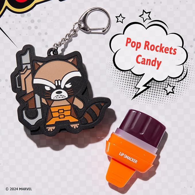 Lip Smacker Marvel, Guardians of the Galaxy, keychain, lip balm for kids - Rocket Racoon (keychain)
