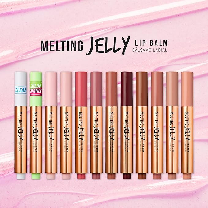 KISS NEW YORK Professional Melting Jelly Lip Balm, High Shine & Moisturizing Lip Stick, Long Lasting, Plumping Effect Look, Non-Sticky & Not Cakey, Easy Application & Natural Coverage (Chocolate)