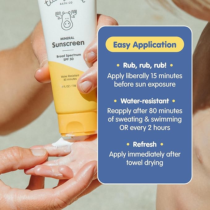 Tubby Todd Face and Body Mineral Protection Sunscreen Kit for Baby, Toddler and Kids - The Sun Bundle - Sunscreen Lotion 4 Fl Oz, Sunscreen Spray 6 Fl Oz and Sunstick 0.5 Oz - Fragrance-Free