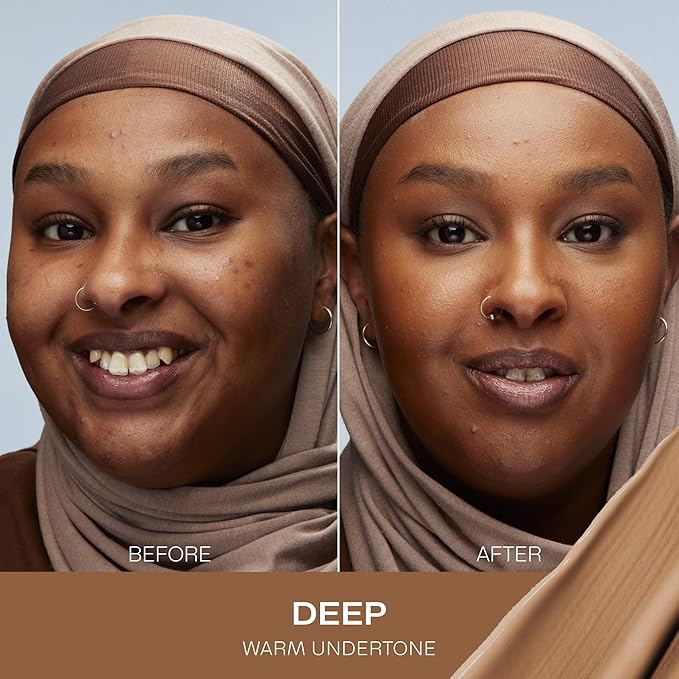 Lumene Color Correcting CC Cream - Lightweight Foundation with Medium Coverage - Redness Reducing Face Makeup for a Glowing Complexion - Vegan Formula + Suitable for All Skin Types - Deep (1 fl oz)