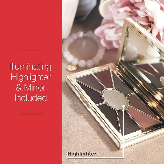 Mirabella Eye Love You Neutral Shimmer Eyeshadow Palette - Makeup Palette w/Ultra Pigmented Pressed Powders, Creamy Matte & Shimmer Brown Eyeshadow Shades - Rendezvous