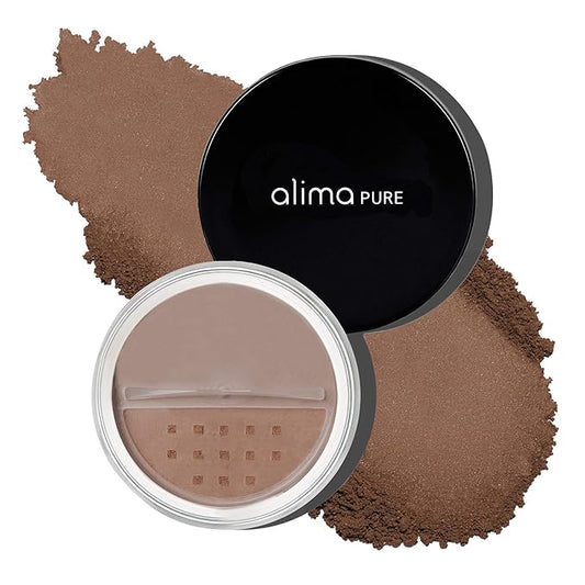 Alima Pure Matte Foundation Loose Mineral Powder Foundation Makeup, Loose Powder Makeup Oil Free Talc Free Powder, Natural Makeup Mineral Foundation Full Coverage Natural Foundation Powder .15 oz/4.5g