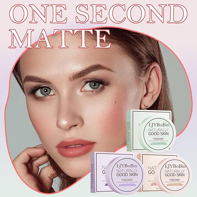 3PCS Loose Setting Powder Set,Lightweight Long Lasting Oil Control Loose Face Powder,Translucent Matte Drying Finishing Setting Powder for All Skin Types