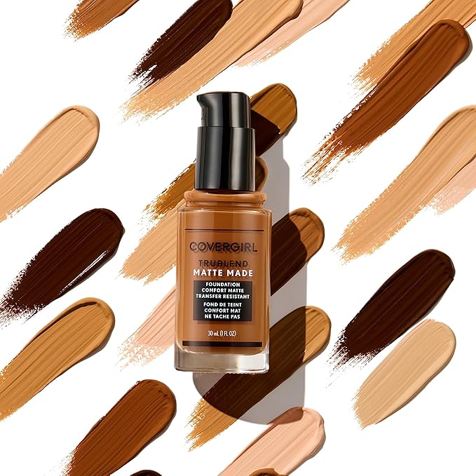 COVERGIRL TruBlend Matte Made Liquid Foundation, Soft Sable, 1 Fl Oz (Pack of 2)