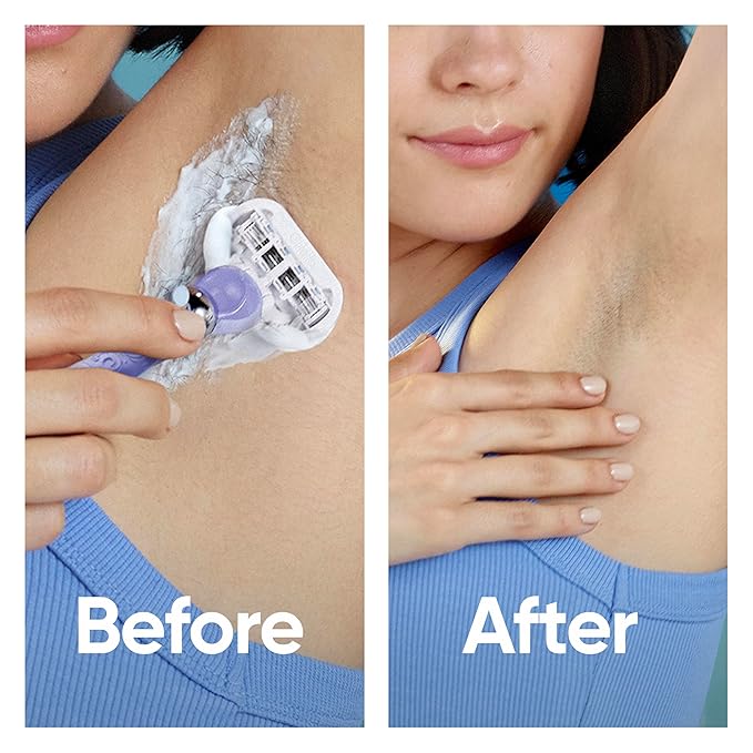 Gillette Venus Deluxe Smooth Swirl Womens Razor Blade Refills, 6 Count, Moisture Ribbon to Protect Against Irritation