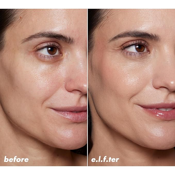 e.l.f. Halo Glow Skin Tint SPF 50, Tinted Moisturizer For Light, Buildable Coverage, Creates A Natural Glow, Vegan & Cruelty-Free, 6 Light Cool