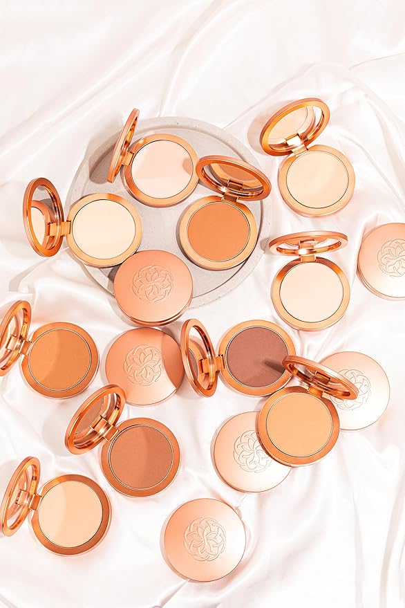 YENSA Super Serum Silk Powder Foundation - Matte Foundation Makeup to Blur and Smooth Pores - Provides a Radiant and More Even Skin Tone for a Natural, Healthy Glow - Light Medium 1 (0.35 oz)