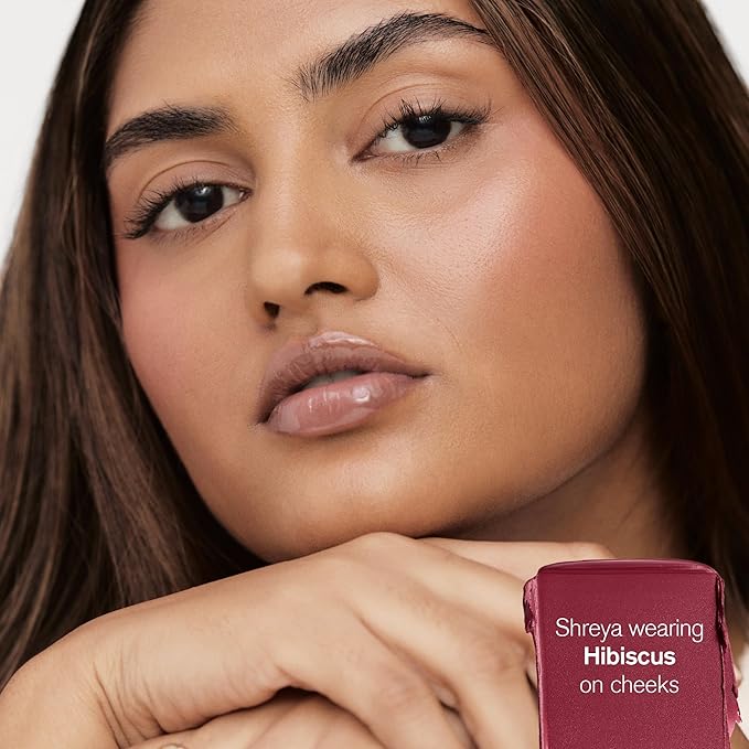 AMI COLÉ Desert Date Cream Multistick Lip and Cheek Tint (Hibiscus), moisturizing lip tint, lip and cheek stain, natural lip color