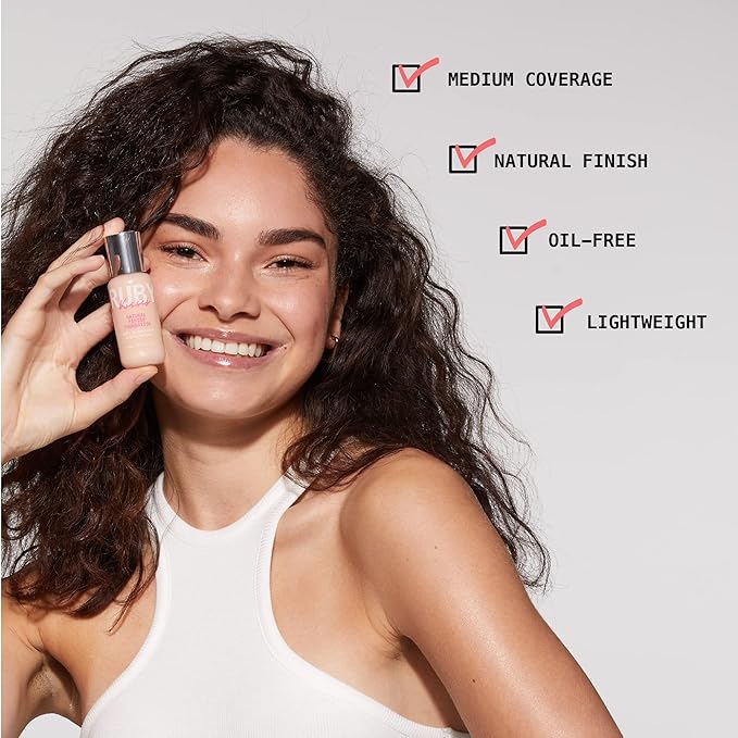 Ruby Kisses Liquid Foundation Medium Coverage, Lightweight, Natural Finish, Face Makeup for All Skin Type, Korean Makeup (Rich Tan)