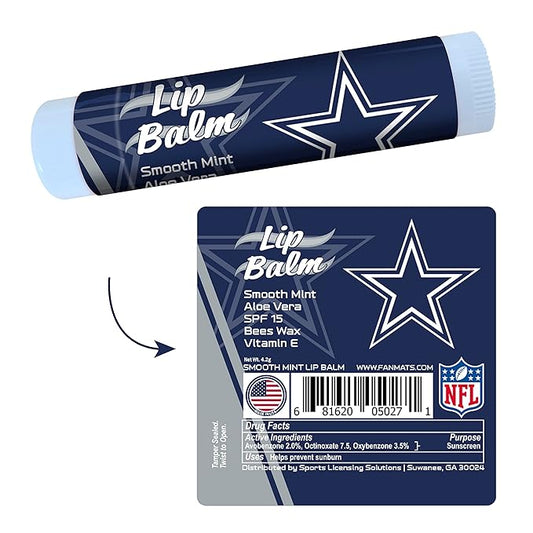 FANMATS 34643 Dallas Cowboys Smooth Mint SPF 15 Lip Balm
