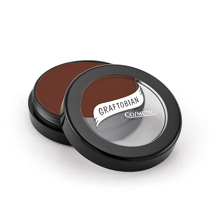 Graftobian HD Glamour Crème Foundation 1/2oz, Weightless Full Coverage Makeup, 65 Inclusive Shades, For All Skin Types, Natural or Full-Glam Looks, For Professionals and Beginners, Shadow Dance