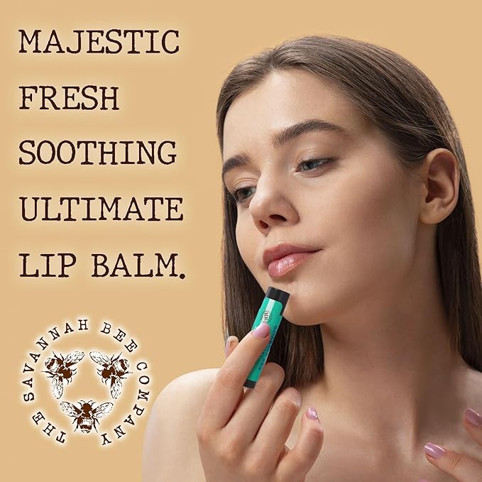 Savannah Bee Company Mint Julep Lip Balm, 0.15-Ounce (Pack of 4)