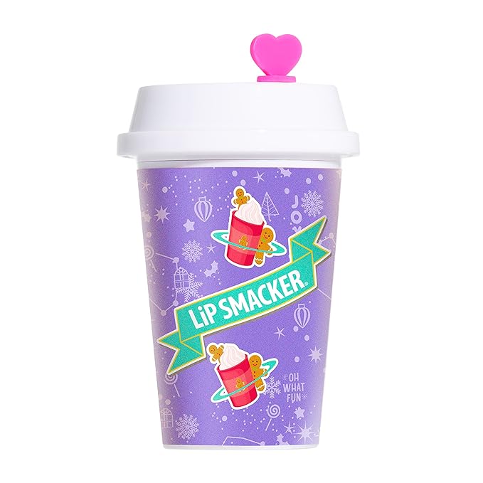 Lip Smacker Holiday Christmas Flavored Lip Balm Frappe Gingerbread Stocking Stuffer Gift For Kids