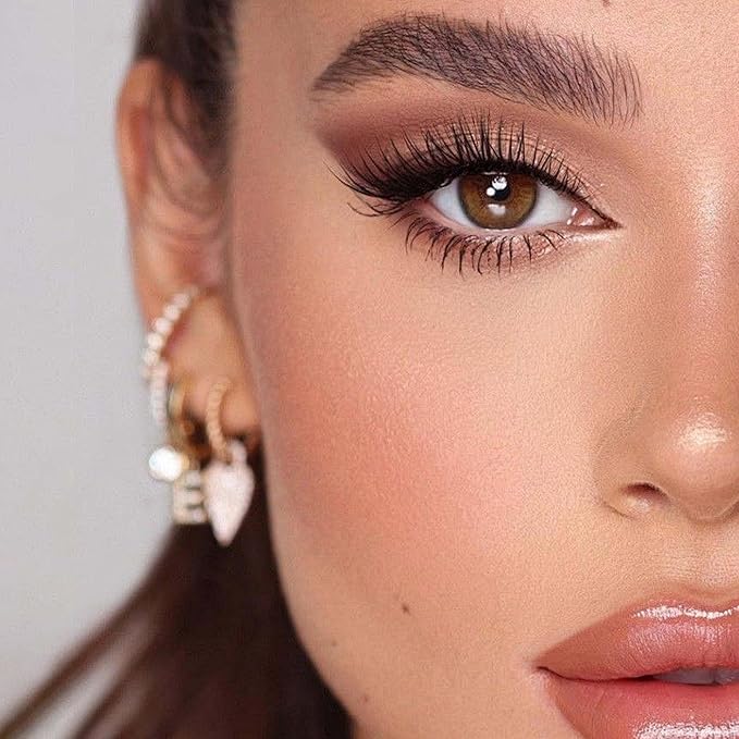 VEYESBEAUTY Lash Clusters Individual Eyelash Extensions Thin & Invisible Band DIY False Eyelashes for Self-application Newbie's Five-Second Series Wispy Lash Tray, Boldeye 8-16mm Mixed Length