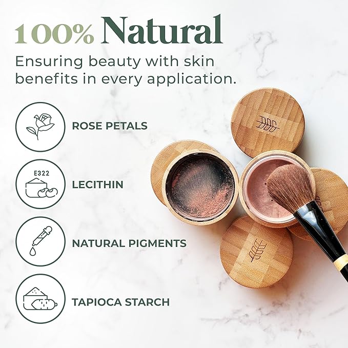 Dr. Lily Ros- All-Natural Blush, Bronzer & Shimmer – Plant Based No Harsh Chemicals, No Parabens or Synthetic Fragrances 100% Natural Formula Safe for Sensitive Skin (Rose Bronze)