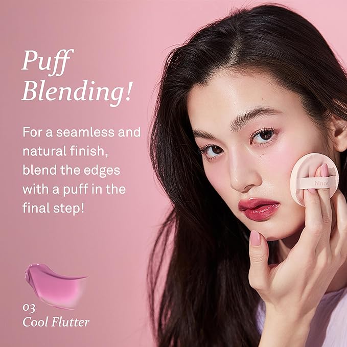 hince Dewy Liquid Cheek 6g Raw Glow Liquid Blush for Cheeks Vegan Dewy Cheek Tint Glass Skin Lightweight Liquid Blush Weightless Watercolor (HUSKY MAUVE, LC004)