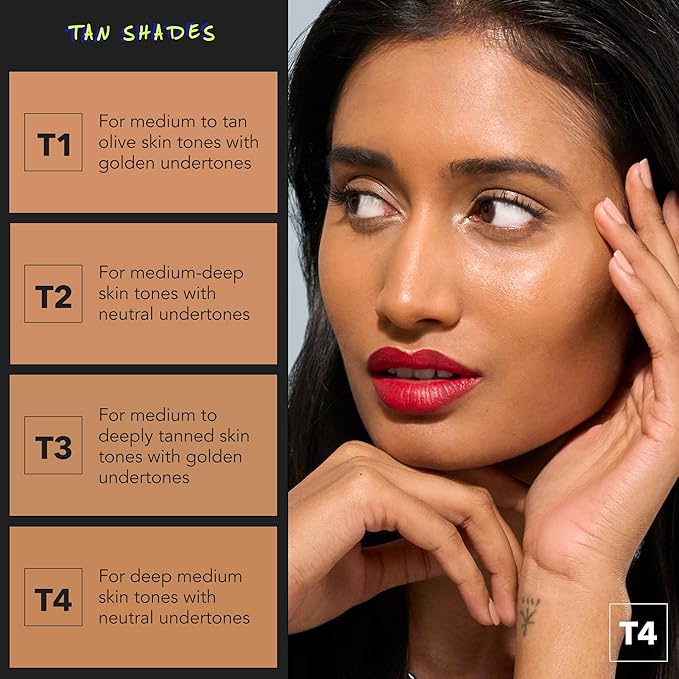 COVER FX Power Play Foundation - Shade T4 - Buildable Full Coverage - Waterproof Sweat-Proof Transfer-Proof - Natural Matte Finish - All Skin Types