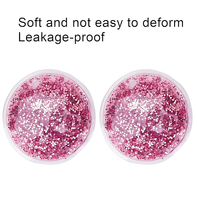 Gel Eye Pack, Hot Cold Compress Eye Gel Ice Packs Reusable Cooling Eye Cover for Dark Circles Puffiness Cold Eye Girl Women(Rose)