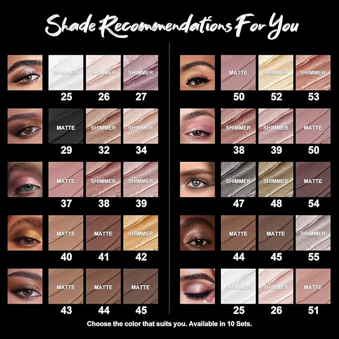 FOCALLURE 3PCS Cream Eyeshadow Stick Sets,Matte and Shimmer Eye Brightener, Light to Dark Pink Pencil,Long Lasting Eye Shadow Highlighter Makeup,Rose Hangover