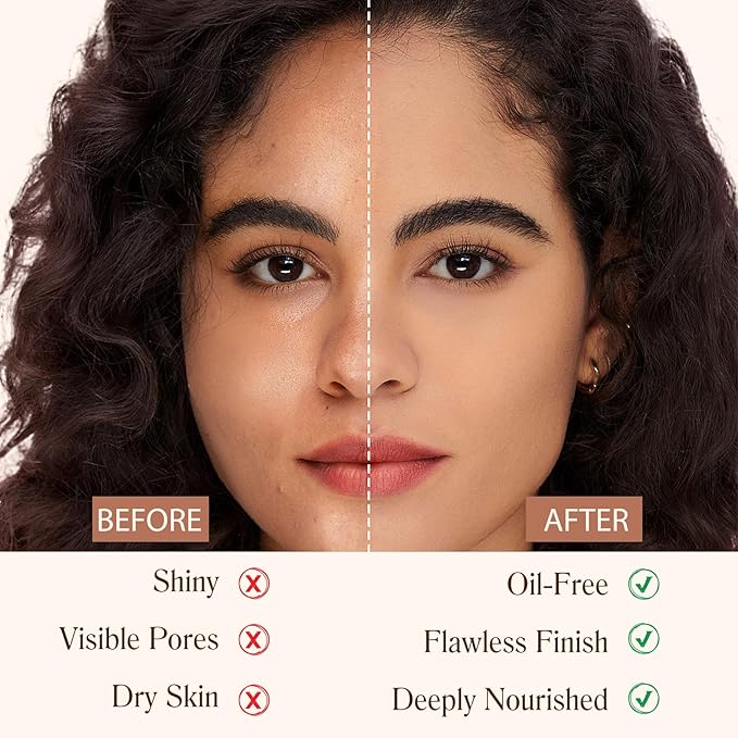 Colour Changing Foundation Liquid 4 in 1, Oil-free BB Cream Makeup, Hydrating Longwearing & Waterproof Concealer, SPF 50+ Makeup Base Nude Face, Foundation Medium Spectrum for all Skin(2PCS)