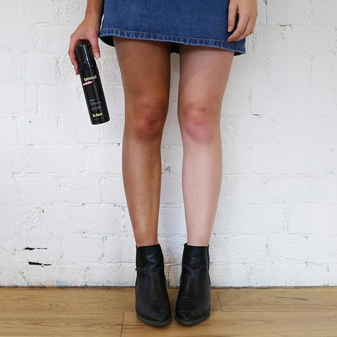 b.tan Dark Self Tanner Mousse | Get Tanned - Best, 1 Hour Express Sunless Tanning Foam, No Fake Tan Smell, Ultra Dark Bronzing Glow, Face & Body, Vegan, Cruelty Free, 6.7 Fl Oz