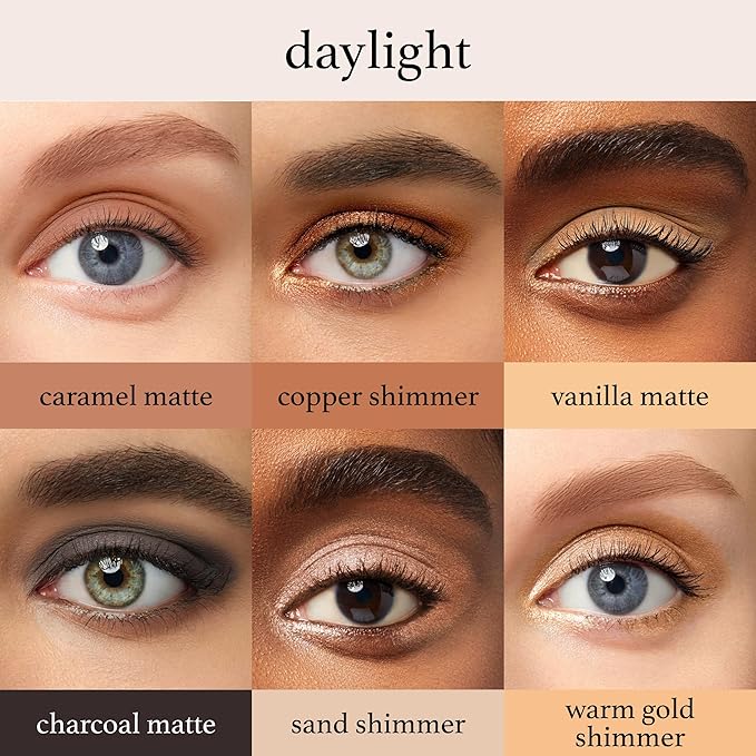 Julep Eyeshadow 101 Crème-to-Powder Eyeshadow Stick Palette-Style Creme-to-Powder 6 Piece Gift Set- Daylight