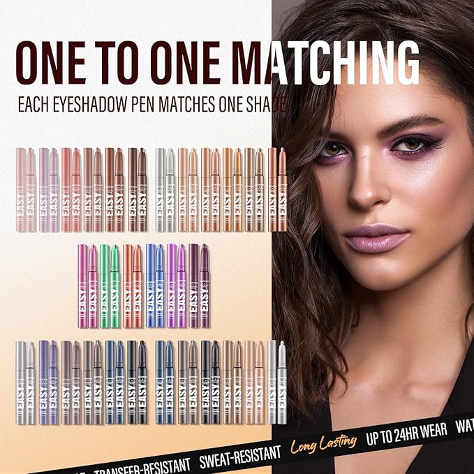 Jolilab Eyeshadow Stick Set, 8 Colors Matte Professional Bright-Colored Contouring and Highlight Stick, Cream Waterproof Long Lasting High Pigmented Eye Shadow. (2, 18-21)