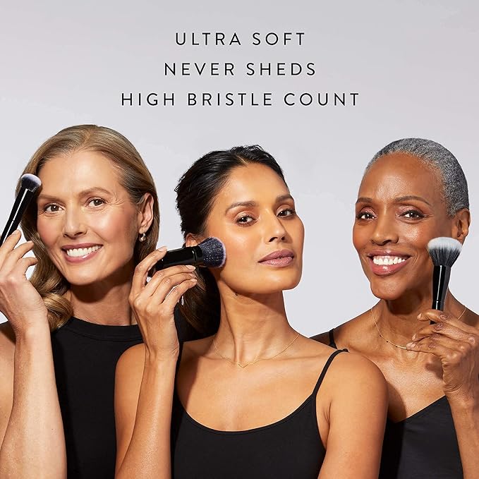 LAURA GELLER NEW YORK Baked Balance-n-Brighten Foundation with Kabuki Brush Makeup Set, Toffee