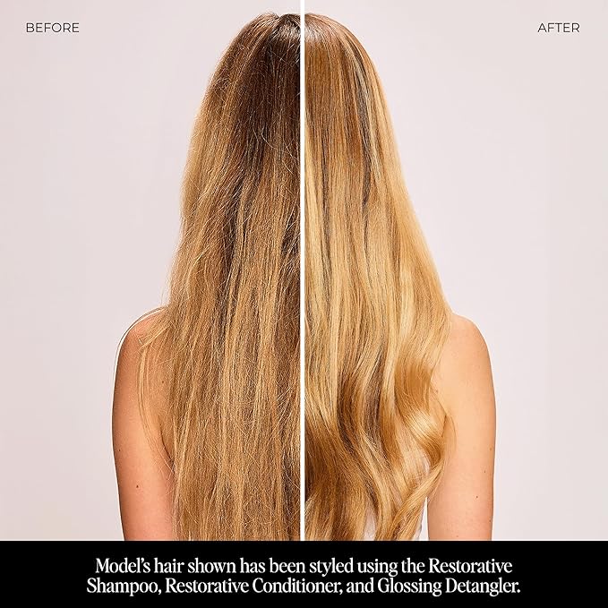 LolaVie Restorative Shampoo - 8.5 oz - Repairs Look of Damage, Protects from Breakage, Reduces Frizz for 12x Softer, Smoother Hair - Gentle, Color Safe - All Hair Types